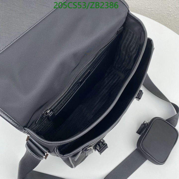 Prada Bag-(Mirror)-Diagonal-,Code: ZB2386,$: 205USD
