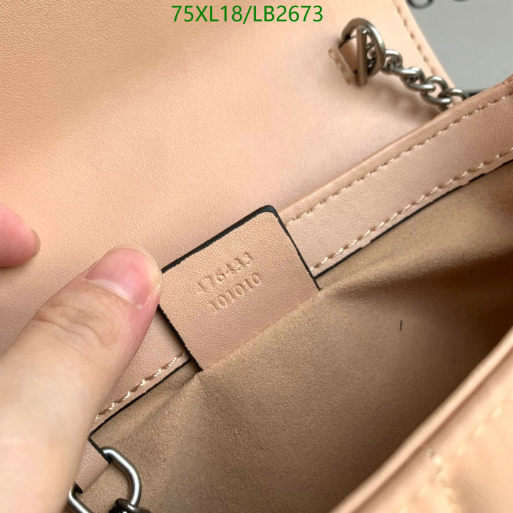 Gucci Bag-(4A)-Marmont,Code: LB2673,$: 75USD