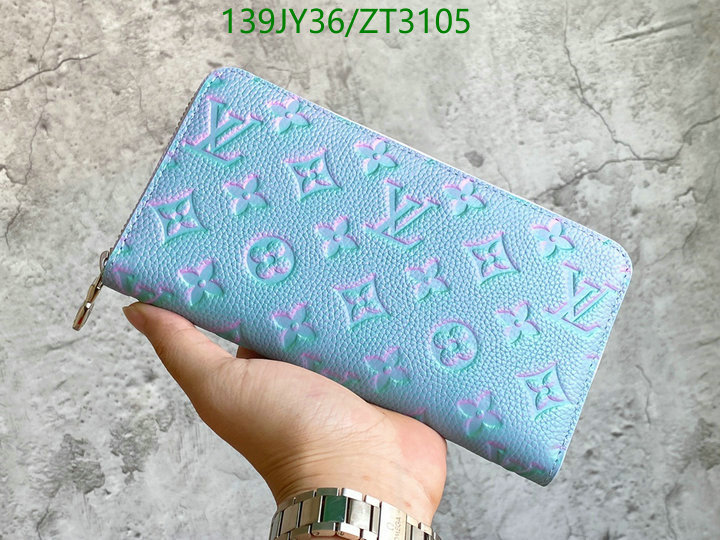 LV Bags-(Mirror)-Wallet-,Code: ZT3105,$: 139USD