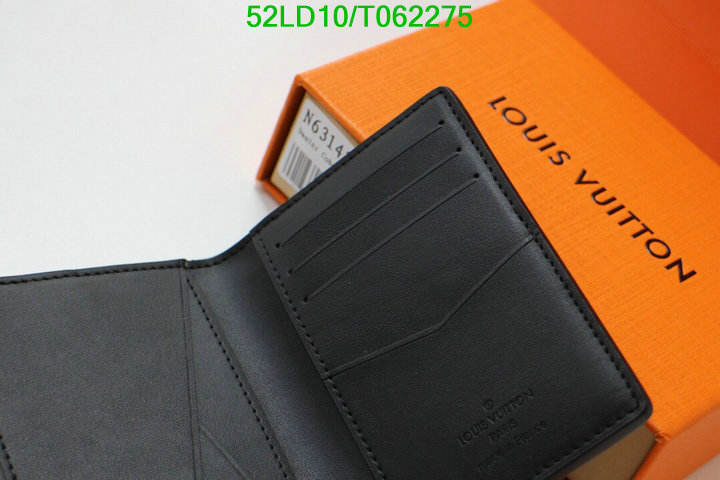 LV Bags-(Mirror)-Wallet-,Code: T062275,$: 52USD