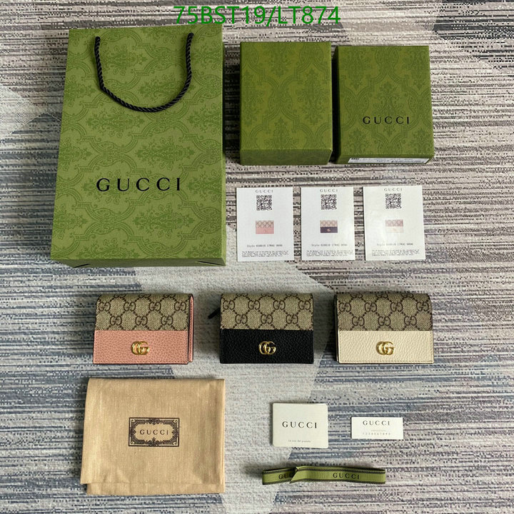 Gucci Bag-(Mirror)-Wallet-,Code: LTB874,$: 75USD