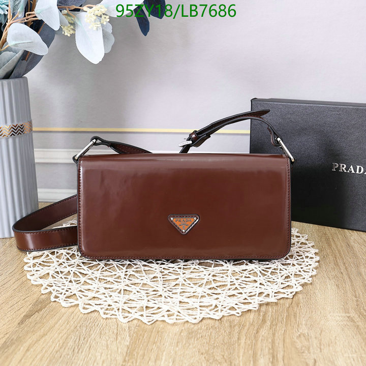 Prada Bag-(4A)-Diagonal-,Code: LB7686,$: 95USD