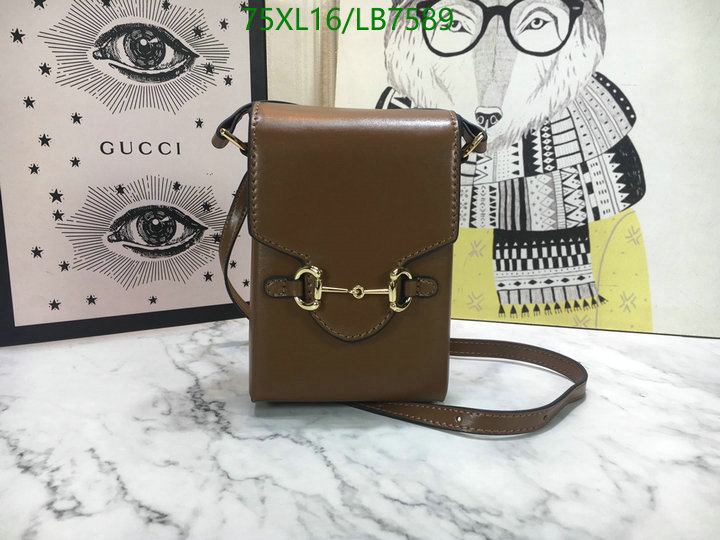 Gucci Bag-(4A)-Horsebit-,Code: LB7589,$: 75USD