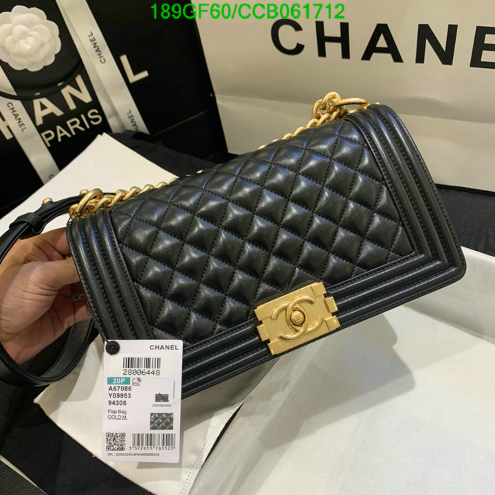 Chanel Bags -(Mirror)-Le Boy,Code: CCB061712,$: 189USD