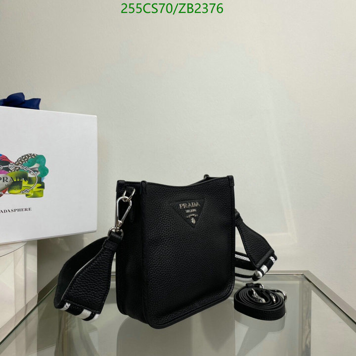 Prada Bag-(Mirror)-Diagonal-,Code: ZB2376,$: 255USD