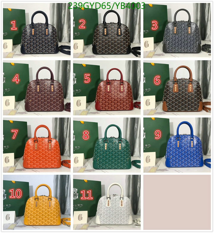 Goyard Bag-(Mirror)-Handbag-,Code: YB4003,$: 239USD