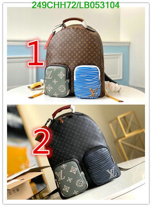 LV Bags-(Mirror)-Backpack-,Code:LB053104,$: 249USD