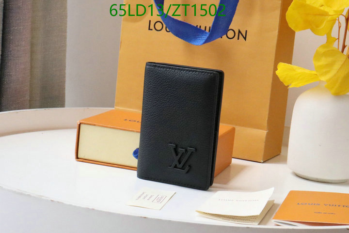 LV Bags-(Mirror)-Wallet-,Code: ZT1502,$: 65USD