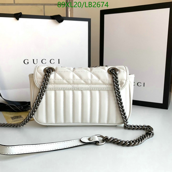 Gucci Bag-(4A)-Marmont,Code: LB2674,$: 89USD