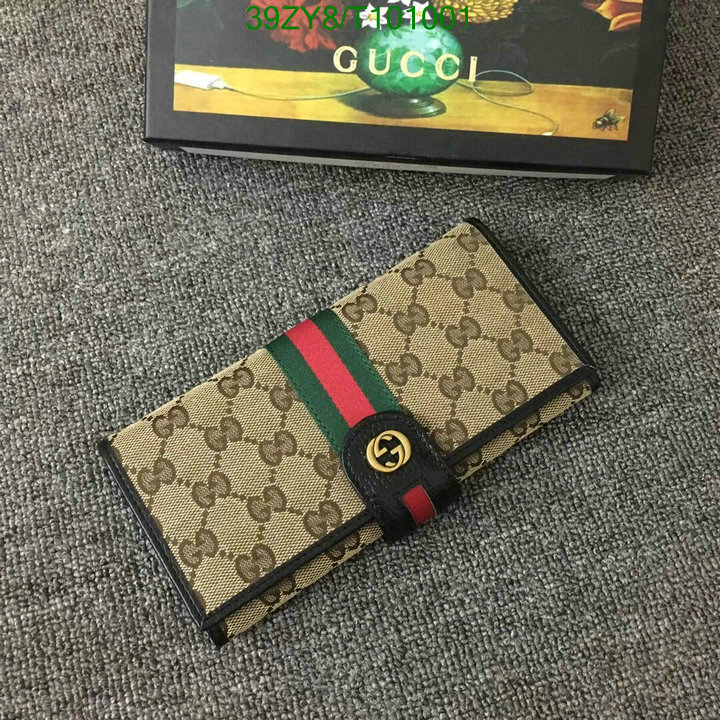 Gucci Bag-(4A)-Wallet-,Code: T101001,$:39USD