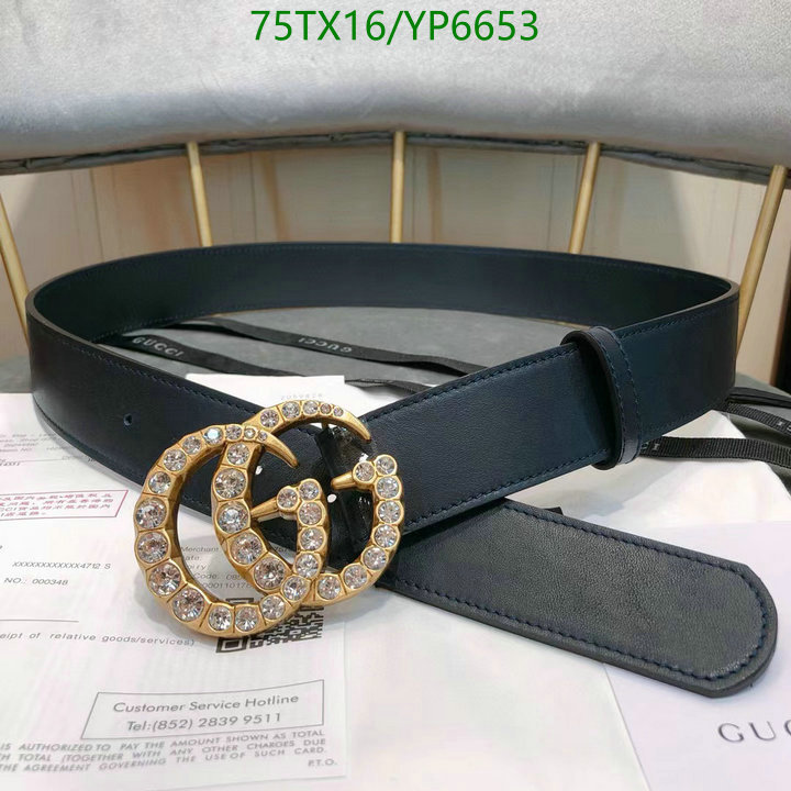 Belts-Gucci, Code: YP6653,$: 75USD