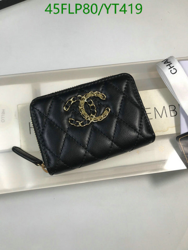 Chanel Bags ( 4A )-Wallet-,Code: YT419,$: 45USD