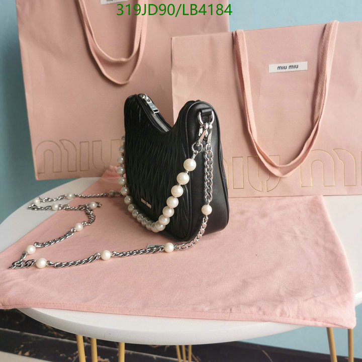 Miu Miu Bag-(Mirror)-Handbag-,Code: LB4184,$: 319USD