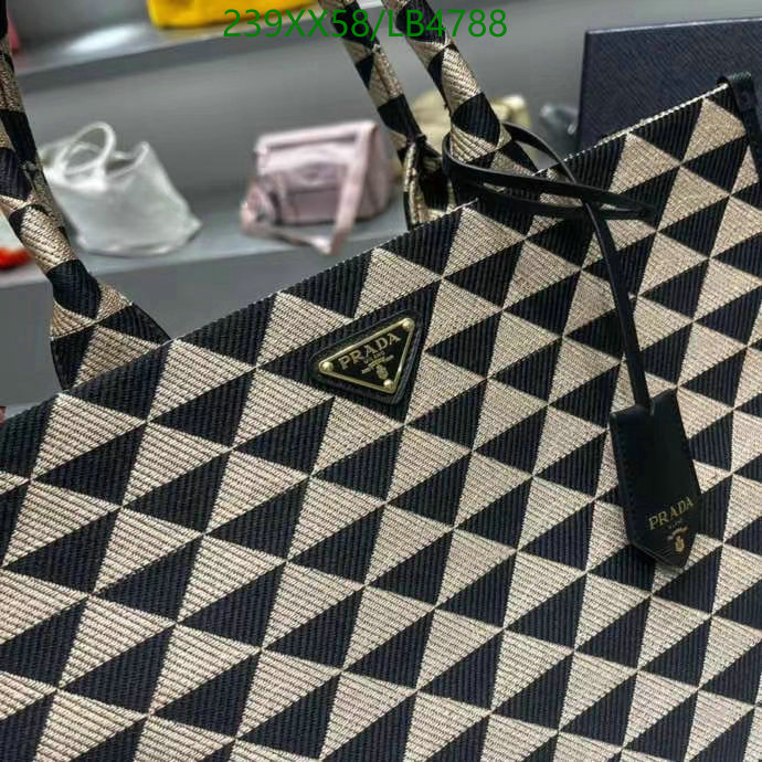 Prada Bag-(Mirror)-Handbag-,Code: LB4788,$: 239USD