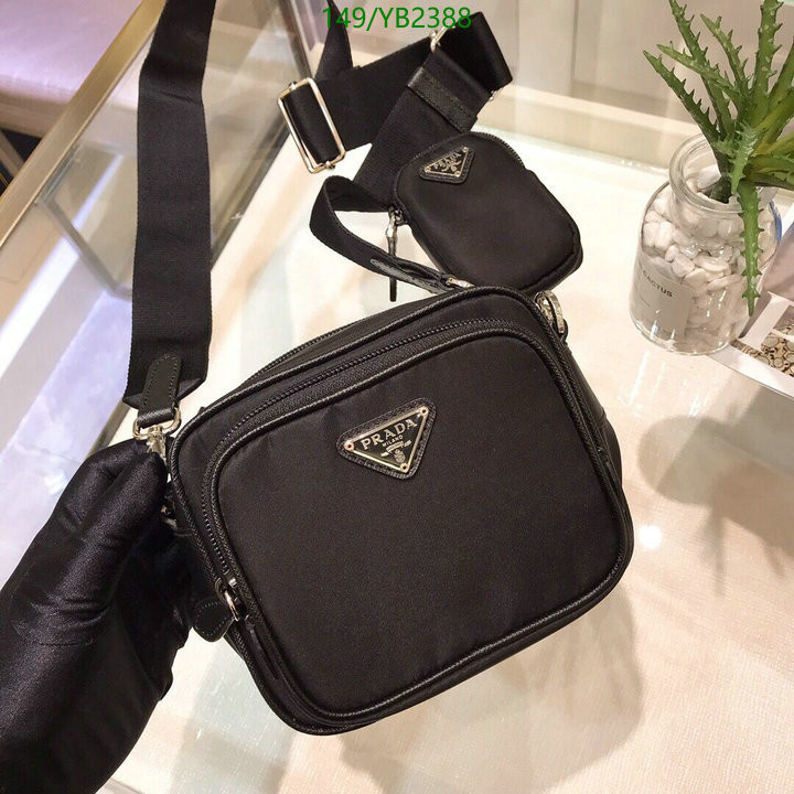 Prada Bag-(Mirror)-Diagonal-,Code: YB2388,$: 149USD