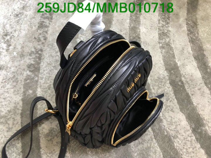 Miu Miu Bag-(Mirror)-Backpack-,Code: MMB010718,$: 259USD