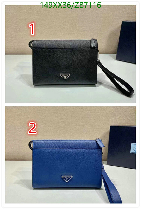 Prada Bag-(Mirror)-Clutch-,Code: ZB7116,$: 149USD