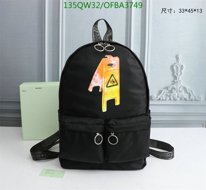 Off-White Bag-(Mirror)-Backpack-,Code: OFBA3749,$: 135USD