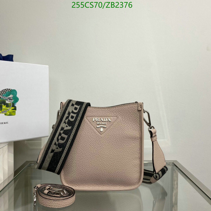 Prada Bag-(Mirror)-Diagonal-,Code: ZB2376,$: 255USD