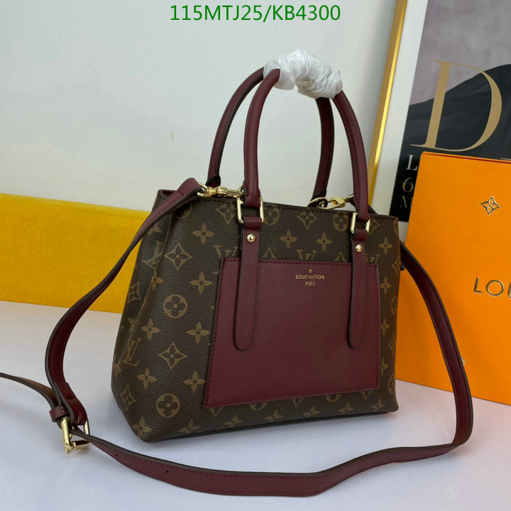 LV Bags-(4A)-Handbag Collection-,Code: KB4300,$: 115USD