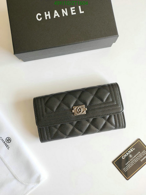 Chanel Bags ( 4A )-Wallet-,Code: ZT1604,$: 49USD