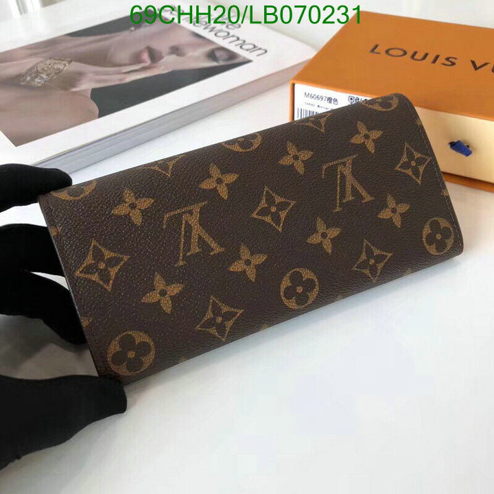 LV Bags-(Mirror)-Wallet-,Code: LB070231,$: 69USD