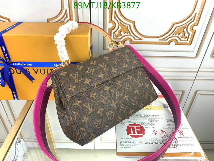 LV Bags-(4A)-Handbag Collection-,Code: KB3877,$: 89USD