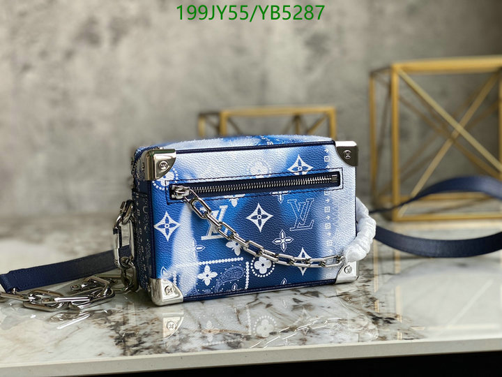 LV Bags-(Mirror)-Petite Malle-,Code: YB5287,$: 199USD