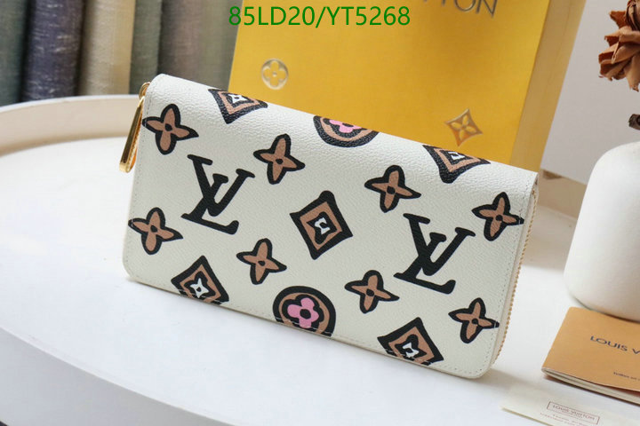 LV Bags-(Mirror)-Wallet-,Code: YT5268,$: 85USD