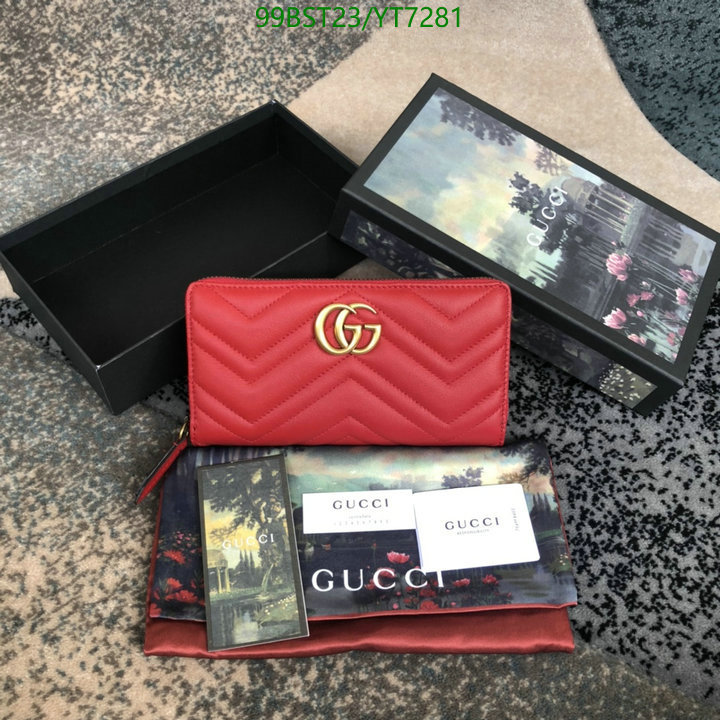 Gucci Bag-(Mirror)-Wallet-,Code: YT7281,$: 99USD