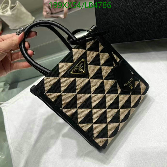 Prada Bag-(Mirror)-Diagonal-,Code: LB4786,