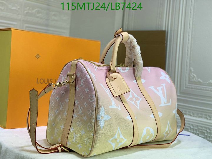 LV Bags-(4A)-Keepall BandouliRe 45-50-,Code: LB7424,$: 115USD