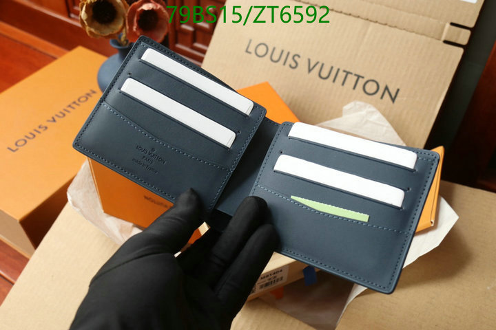 LV Bags-(Mirror)-Wallet-,Code: ZT6592,$: 79USD