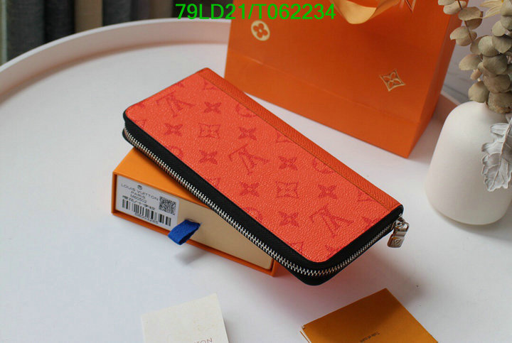 LV Bags-(Mirror)-Wallet-,Code: T062234,$: 79USD