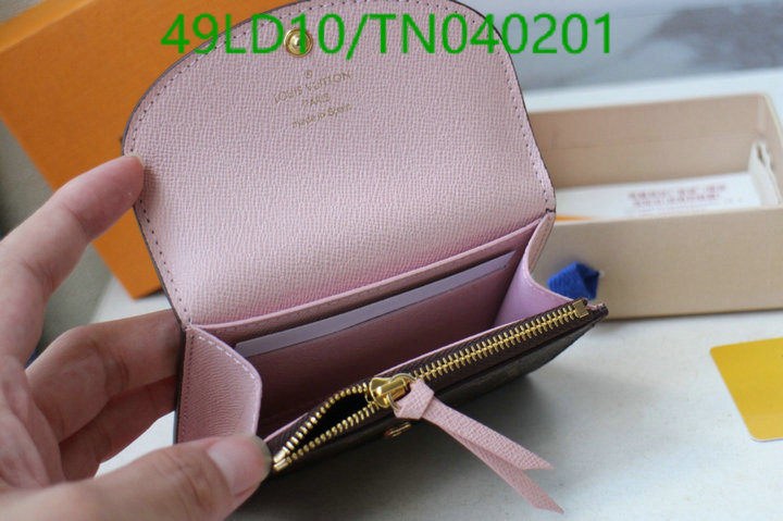 LV Bags-(Mirror)-Wallet-,Code: TN040201,$: 49USD