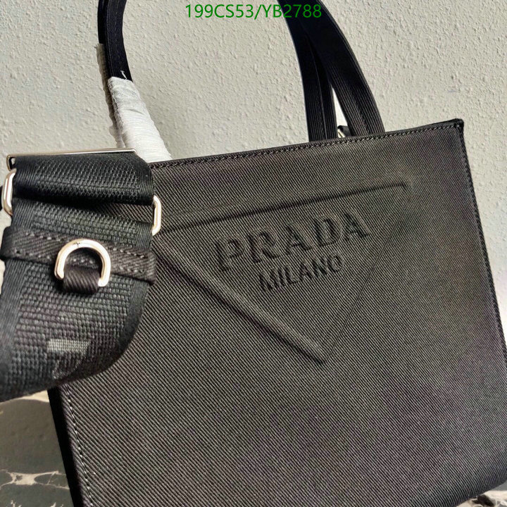 Prada Bag-(Mirror)-Diagonal-,Code: YB2788,$: 199USD