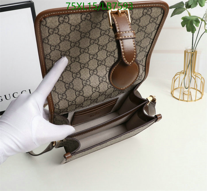 Gucci Bag-(4A)-Diagonal-,Code: LB7593,$: 75USD