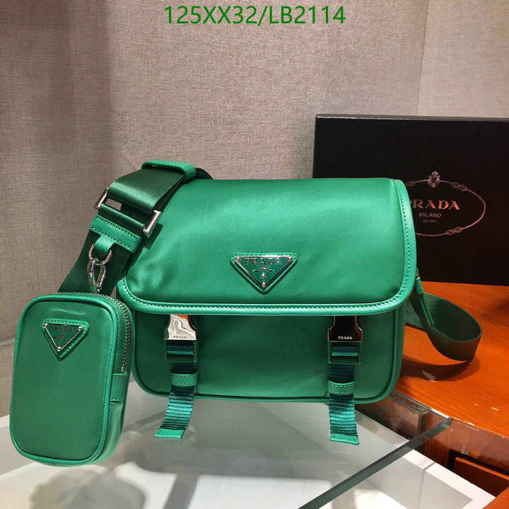 Prada Bag-(Mirror)-Diagonal-,Code: LB2114,$: 125USD