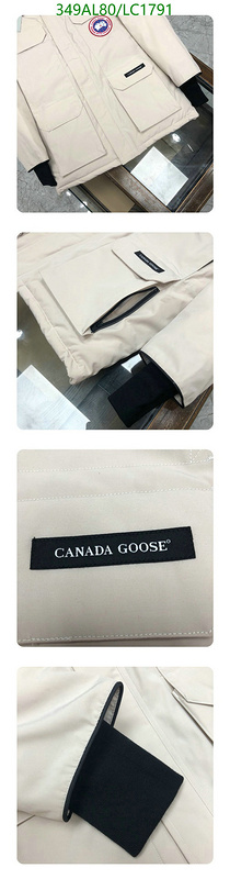 Down jacket Men-Canada Goose, Code: LC1791,$: 349USD