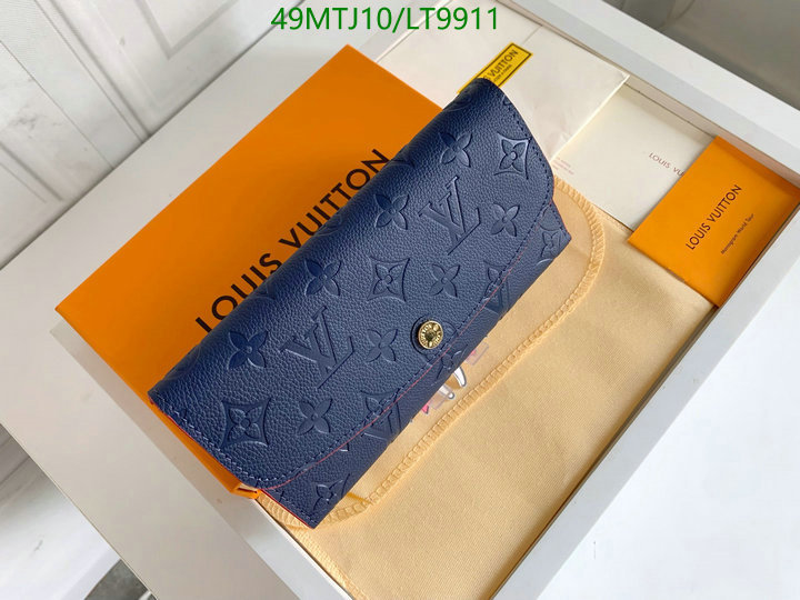 LV Bags-(4A)-Wallet-,Code: LT9911,$: 49USD