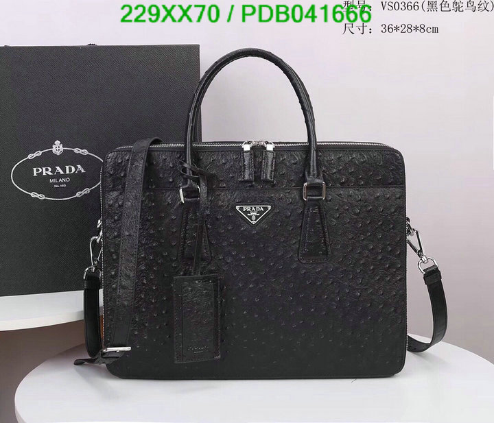 Prada Bag-(Mirror)-Handbag-,Code: PDB041666,$: 229USD