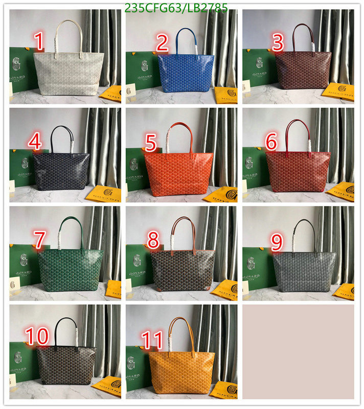 Goyard Bag-(Mirror)-Handbag-,Code: LB2785,$: 235USD