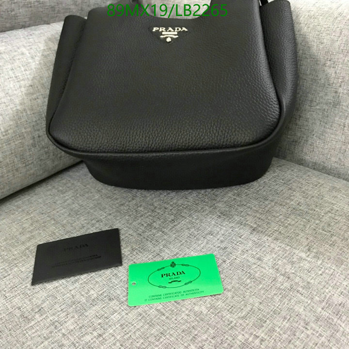 Prada Bag-(4A)-Handbag-,Code: LB2265,$: 89USD