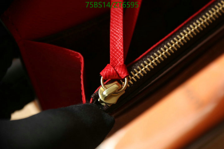 LV Bags-(Mirror)-Wallet-,Code: ZT6595,$: 75USD