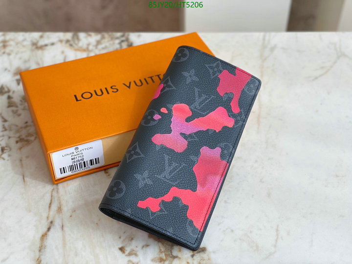 LV Bags-(Mirror)-Wallet-,Code: HT5206,$: 85USD