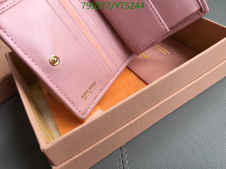 Miu Miu Bag-(Mirror)-Wallet-,Code: YT5244,$: 79USD