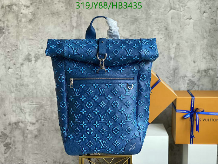 LV Bags-(Mirror)-Backpack-,Code: HB3435,$: 319USD