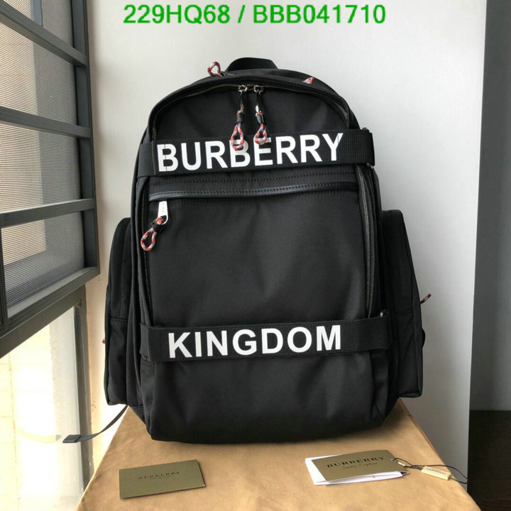 Burberry Bag-(Mirror)-Backpack-,Code: BBB041710,$: 229USD