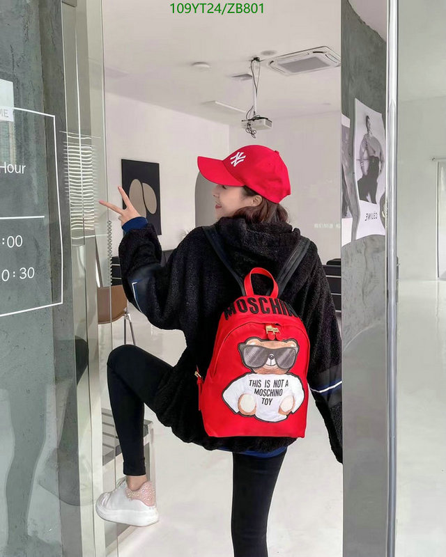 Moschino Bag-(Mirror)-Backpack-,Code: ZB801,$: 109USD