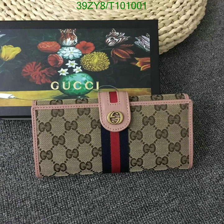 Gucci Bag-(4A)-Wallet-,Code: T101001,$:39USD